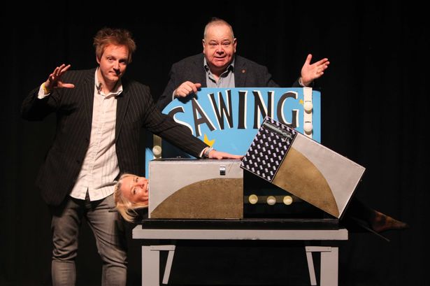 Newcastle magician sawing in half